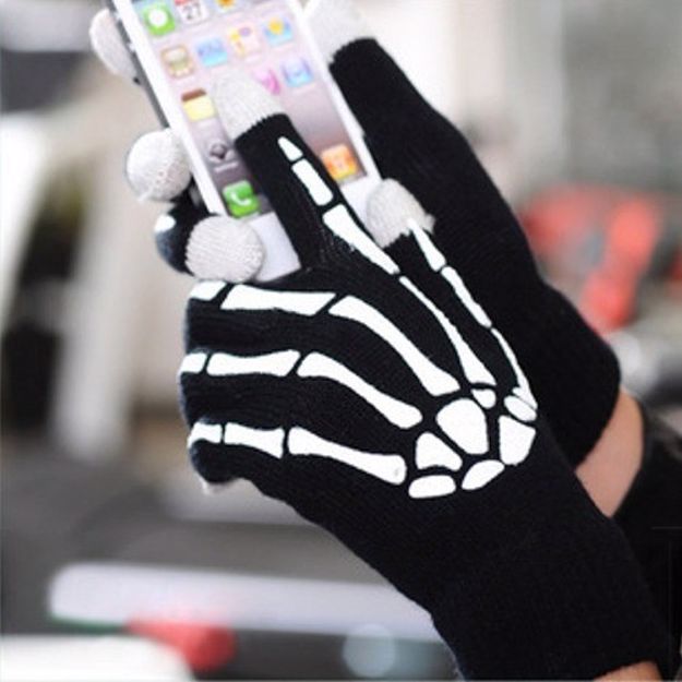 Rękawice szkieletora do smartphone prezent dla niego