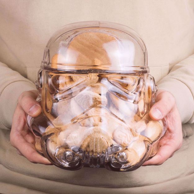 Pojemnik na Ciastka Stormtrooper z Drewnianą Zatyczką prezent dla fana starwars