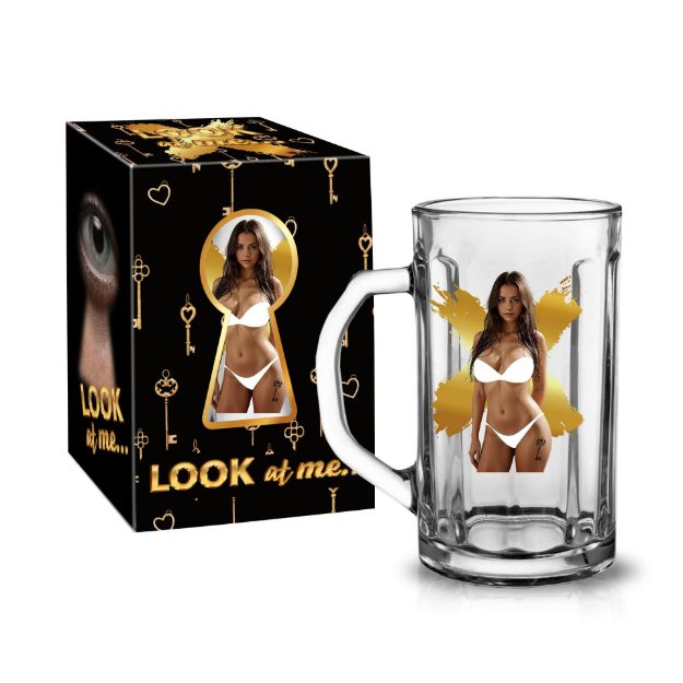 Magiczny Kufel do Piwa Rozbierająca się Nieśmiała Zosia Look At me prezent dla niego na wieczór kawalerski