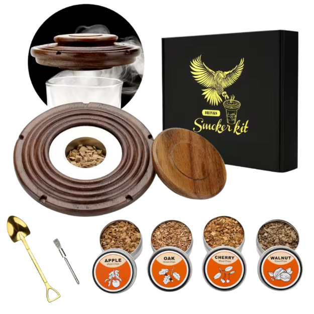 Whisky Smoker Kit - Zestaw do Aromatyzowania whisky prezent dla niego