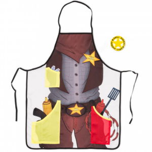 Grill Sheriff - fartuszek z magnetycznym otwieraczem