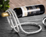 Stojak na wino SZNUR PEREŁ - BIAŁY