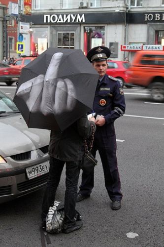 Niegrzeczny Parasol Fuck You - śmieszny prezent