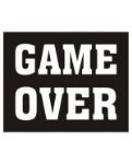 Ślubne naklejki na buty game over dla młodych warszawa