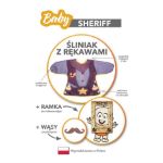 Baby Szeryf śliniak z rękawami świetny prezent dla chłopca