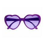 Okulary serduszka purpura gadzety imprezowe 