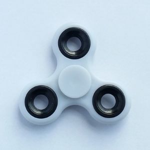 Fidget Spinner Świecący w Ciemności - Biały