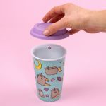 Pusheen ceramiczny travel Mug prezent dla niej