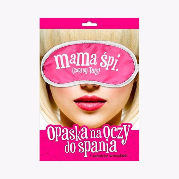 Opaska Mama Śpi Zapytaj Taty śmieszny prezent dla mamy