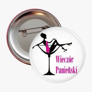 Przypinka szampańskie wieczór panieński prezenty na panieński warszawa