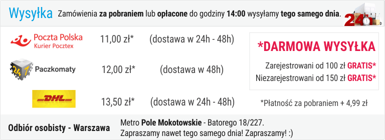 Wysyłka i odbiory w sklepie GodsToys.pl