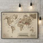 Mapa Zdrapka – Szczyty Świata prezent dla mężczyzny 