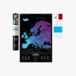 Mapa Zdrapka - Travel Europe – Black prezent dla przyjaciółki 