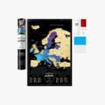 Mapa Zdrapka - Travel Europe – Black prezent na święta warszawa