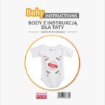 Body z instrukcją dla taty świetny prezent dla ojca małego dzidziusia!