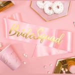  Szarfa – Bride Squad – Jasnoróżowa wieczór panieński 