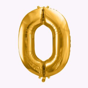  Balony Foliowe Cyfra 0 ozdobne balony z helem na urodziny 