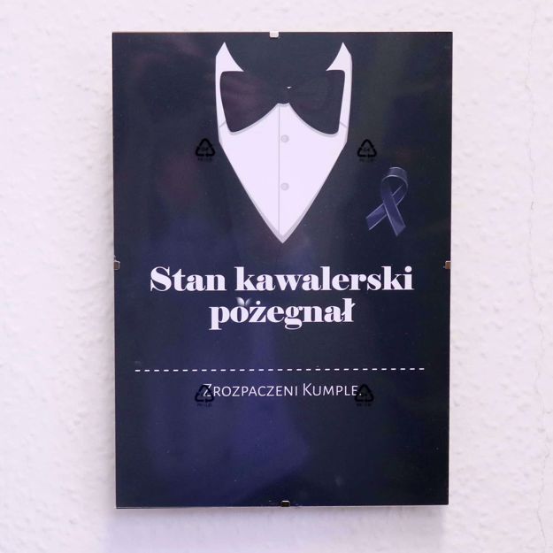  Certyfikat Kawalerski – Stan Kawalerski Pożegnał – Smoking prezent na kawalerski wysyłka