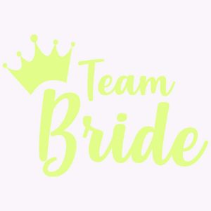 Tatuaż Panieński – Team Bride – Mała Korona – Neon gadżety na panieński