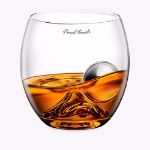 Szklanka do Whisky - On The Rock ze Stalową Kulą szklanki do whisky na prezent