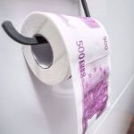 Papier toaletowy z euro śmieszne papiery do toalety