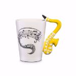Kubek muzyka saksofon prezent dla nauczyciela grania na saksofonie