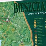 Mapa Zdrapka – Szlaki w Bieszczadach prezent na ślub