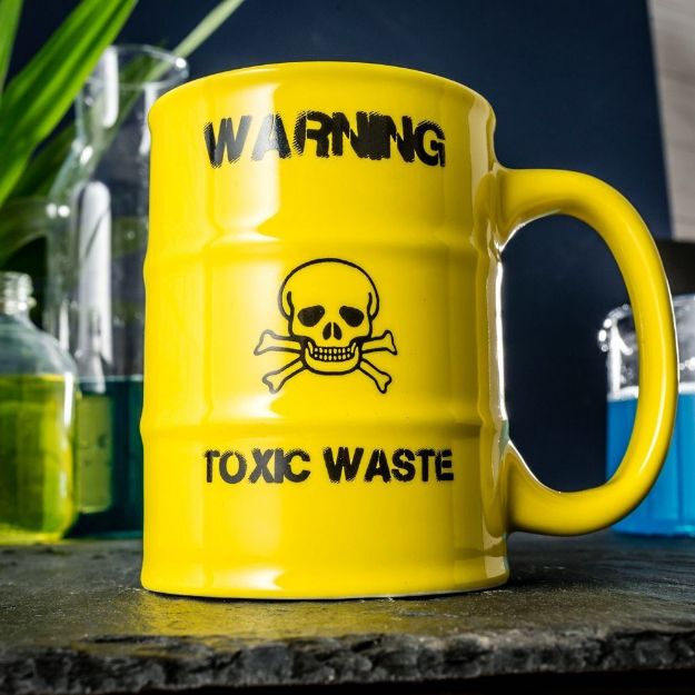 Kubek Toxic Waste żółty kubek beczka