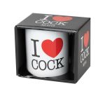 Kubek I Love Cock śmieszny kubek na 18