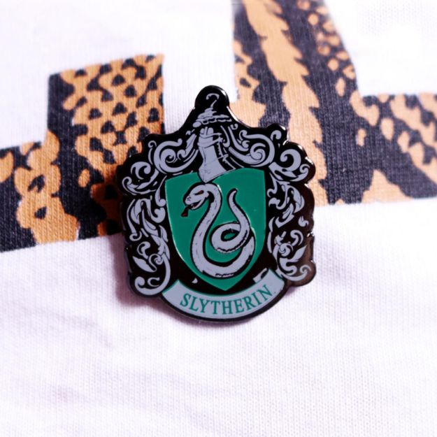 Harry Potter - Przypinka Slytherin przypinka domy hogwartu