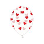 Balony – Przezroczyste w Czerwone Serduszka balony w serduszka 