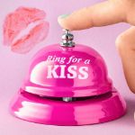 Biurkowy dzwonek na buziaka dzwonek hotelowy na buziaka