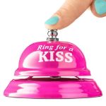 Biurkowy dzwonek na buziaka śmieszny dzwonek kiss