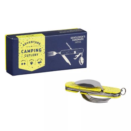 Multitool ze Sztućcami 6 w 1 gadżety pod namiot Multitool ze Sztućcami 6 w 1 łyżka i widelec w scyzoryku