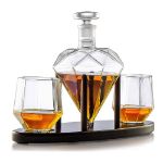 Diamentowy Zestaw do whisky – Karafka ze Szklankami i Kamiennymi Kostkami prezent dla szefa