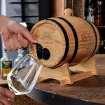 Drewniana Beczka na Alkohol z Kranem do Rozlewania wina i whisky