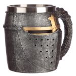 Średniowieczny Kufel do Piwa w kształcie Hełmu Rycerskiego Prezent dla faceta