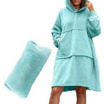 Bluza oversize z Kapturem 4w1 Bluzair hoodie blanket miętowa sklep warszawa