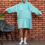 Bluza oversize z Kapturem 4w1 Bluzair hoodie blanket miętowa sklep warszawa