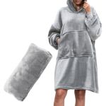 Bluza oversize z Kapturem 4w1 Bluzair hoodie blanket jasnoszara sklep warszawa