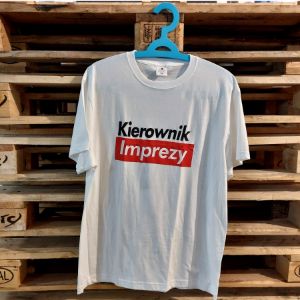 Koszulka Kierownik Imprezy XL sklep Warszawa gadżety na wieczór kawalerski