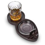Whisky&Cigar Tray- Zestaw Dżentelmena do Whisky z Popielniczką na Cygaro