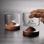 szklanka whisky 220 ml z podstawką