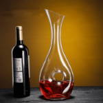 karafka elegancka z rantem ściętym 1100 ml
