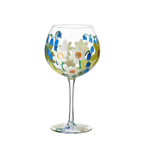 kieliszek do wina 560 ml malowany stokrotki