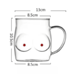 szklany kufel biust piwo 500 ml