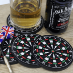 podkładki kubki tarcza dart zestaw 4 szt