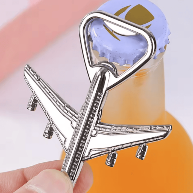brelok otwieracz samolot metalowy 7 cm