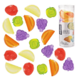 kostki lodowe owoce 20 szt kolorowe