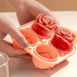 forma silikonowa róże 3D do lodu 4 szt